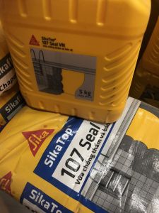 SikaTop®-107 Seal VN Chính hãng (bộ 25kg). Vữa chống thấm và bảo vệ đàn hồi.