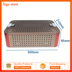 Aluminium Alloy Sterilization Tray Case Box Double Layer Case Disinfection Box with Silicone Pad