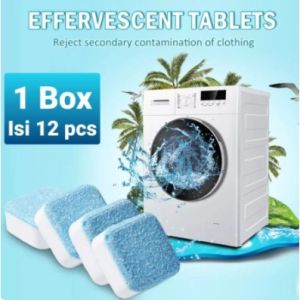 READY STOCK 12pcs Useful Laundry Washing Machine Cleaner Deep Cleaning Dirty/Ubat Kuat Pencuci Mesin Basuh /