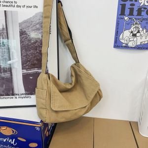 Student wash canvas bag School messenger bag Class bag One shoulder messenger bag bp228㏇X0415