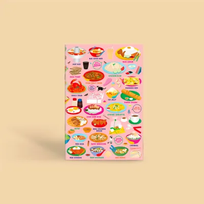 Singapore Souvenir Notebook – Lets Makan in Singapore