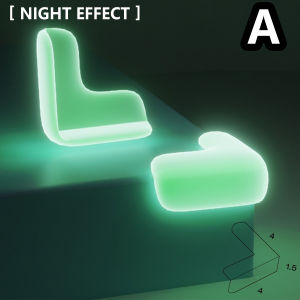 Transparent Luminous Anti-collision Corner Anti-collision Coffee Table Furniture Protection Edge Sticker Silicone Protective Cover