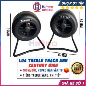 Đôi Loa Treble Thạch Anh Mini Century 100W 2 Loa Siêu Tép Rời Thạch Anh Cao Cấp Cho Dàn Mini Nghe Nhạc-H2Pro Audio