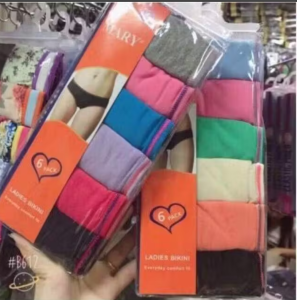 Miss k Ladies Bikini Assorted Color 6pcs Per Pack