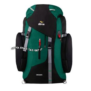 Tas Carrier Gunung Pria Dewasa Jumbo 60 liter Gratis Rain Cover Keril Camping Hiking Gendong Orlando ELBRUS