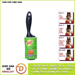Cây lăn bụi siêu dính loại lớn 56 lớp Scotch-Brite 3M 837R - xé dễ dàng không để lại keo lấy sạch bụi bẩn