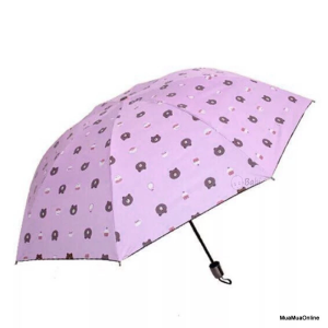 Ô Dù Đi Mưa Đi Nắng Gấp Gọn Hình Gấu Dù Che Mưa Dễ Thương Hình Gấu Cute Màu Sắc Nổi Bật kute