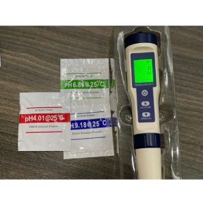 Máy Đo Độ Mặn Và Độ PH 5 Trong 1 Đèn Nền Đo Độ PH/TDS/EC/Độ Mặn/Nhiệt Độ