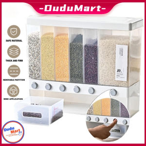 DuduMart Eiderfinch 10Kg Wall-Mounted Separated Grain Rice Bucket Storage