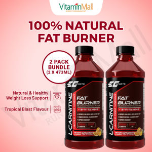 TWIN PACK - EC Sports Liquid L Carnitine + Apple Cider Vinegar - Weight Loss - Boosts Energy - Fat Burner for Women & Men - Increases Metabolism