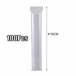 100PCS 4*20CM OPP Poly Packaging Bags Self-Adhesive Seal Plastic Storage Pouch