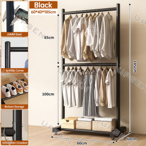 Double Rod Sampayan Clothes Hanging Rack Indoor & Outdoor Floor-Standing Drying Rack Clothes Rack Organizers
