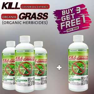 Kill grass herbisida biologis kemasan pabrik 250ml promo beli 3 botol gratis 1 botol
