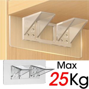 1 Adhesive Shelf Clamp Support Bracket No Drilling Required Shelf Bracket Bracket Mounting Pin for Closet Bracket Display Cabinet Plywood Laminate Furniture Bookcase Cabinetry