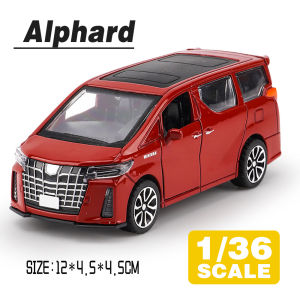 LEO 1:36 Alphard MPV Diecast โมเดล รถอัลลอยด์รถยนต์ของเล่นคอลเลกชันของขวัญสําหรับเด็กชายสาว ของเล่นเด็ก
