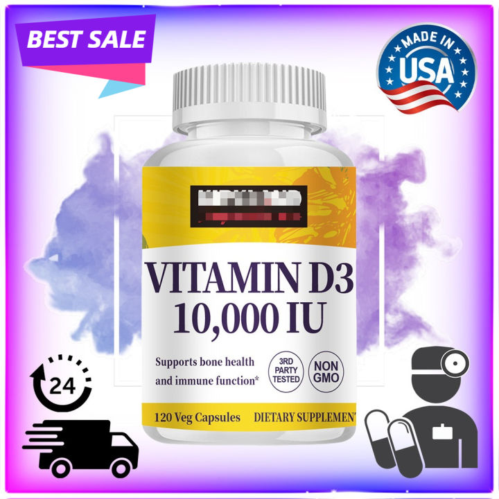 Vitamin D3 10000 IU Promotes Bone Health Supports Immune System | Lazada PH