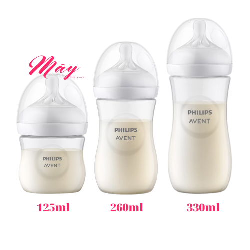 Núm tùy chọn] Bình sữa Philips AVENT Natural 125-260-330ml mẫu mới