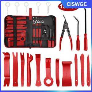 CISWGE 19Pcs Trim Loại Bỏ Công Cụ Thiết Lập & Clip Plier Bọc Remover Nylon Xe Bảng Điều Chỉnh Loại Bỏ Thiết Lập Với Lưu Trữ Di Động Túi