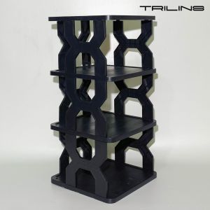Rak Sepatu X Korea Plastik Tempat Penyimpanan sandal boneka zig zag 4 dan 5 tingkat - TRILINS