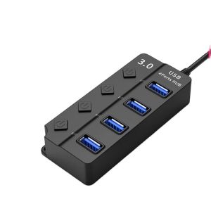 Alex Original High-speed USB Hub 3.0 4/7 Port HUB Converter Extension Adapter Computer Accessories Connecter USB Splitter Power Interface for Laptop Macbook PC Computer