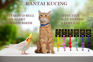 [BUY 1 FREE 2] Rantai Kucing Pet Cat Dog Collar Dotted Design | Pretty Cute Adjustable Pet Neck Strap Rabbit Arnab Puppy Kitten