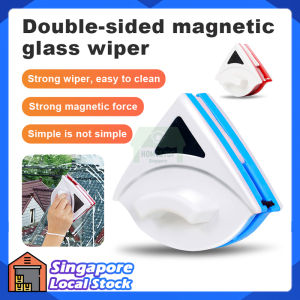 Magnetic Window Cleaner Brush Window Glass Triangle Cleaning Wiper for 3-8mm Glass Thickness Washing Glider Brush Household Glass Cleaner
