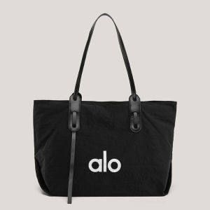 Fashion Minimalist Alo Tote Bag Lightweight Water-Resistant Nylon Shoulder Bag for Women Multi-Purpose for Work Workout Shopping