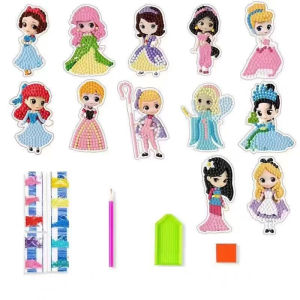5D DIY Diamond Sticker Kids Diamond Painting Cute Cartoon Kuromi Sanrio Melody princess Art Craft Childrens Handmade