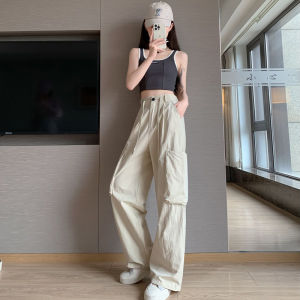 Womens wide-leg overalls Loose slimming slacks for women