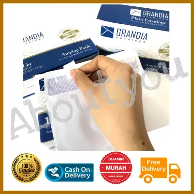 1 box AMPLOP Surat PUTIH 104 polos Air Mail ekonomis 100 lembar ada perekat