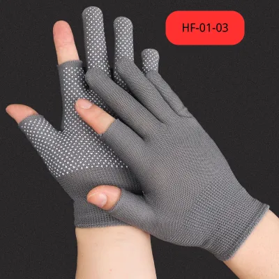 Outdoor sports fishing bike riding gloves breathable non-slip gym sports exercise hiking half-finger gloves gloves