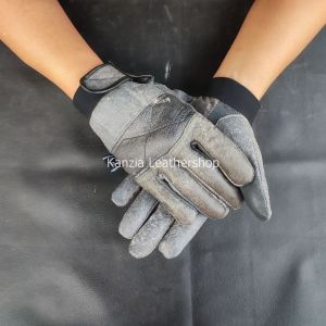 Kanzia Leathershop Sarung Tangan Kulit Asli Wash Full Jari