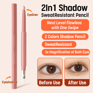 [One Stroke To Fix Your Eye Bags] Sweat-Proof Two-Color 3D Eye Bags Pen Waterproof Sweat-Proof Long-Lasting Eyeliner Pen Beginner-Friendly