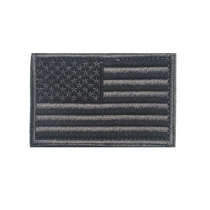 LZD in Stock Outdoor Bag with Seal Us Velcro Label Stars and Stripes Embroidered Cloth Tips Gas Seal usa flag patch