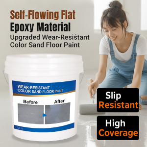 Upgrade Epoxy Coloured Sand Floor Paint Waterproof Dustproof  Floor Color Change  Water-Based Paint