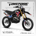 Decal crf 150 l full body hitam sangar merah putih biru free custom nama nomor. 