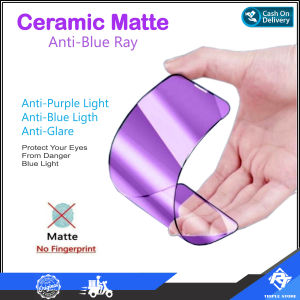 Anti Gores Ceramic Matte & Anti Blue Light: Aksesoris Elektronik Realme & Samsung