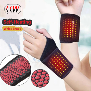 Yuoo Magnetic Therapy Self-Heating Wrist Support Brace Wrap Heated Hand Warmer Compression Pain Relief Wristband Belt