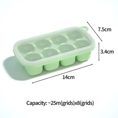 YOYOY Baby food storage ice cube tray silicone mould lid puree mold container BPA free bekas freezer bayi yoyoy house