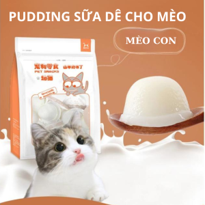 1 VIÊN PUDDING SỮA DÊ CHO MÈO MỌI LỨA TUỔI HỖ TRỢ TIÊU HÓA LỢI KHUẨN 15GRAM/VIÊN