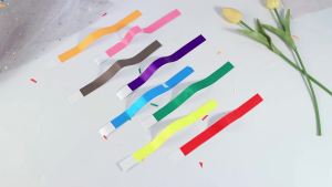 800 Pieces Colored Wristbands for Events Wrist Bands Paper Bracelets Wristbands Waterproof Arm Bands for Events Custom Adhesive Wristbands for Party(RedGreenYellowBlueOrangePinkPurpleGrey)