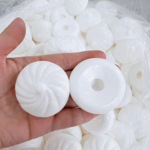NHIH Blank Craft DIY Steamed Bun With Plug Sensory Fidgets DIY Empty Ball Skin Creative Simulated Food Dumpling Squishy Handmade