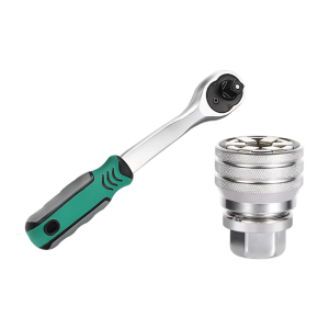 Ergonomic Adjustable Socket 10-19mm 72 Tooth Ratcheting Wrench Spanner Enhancing Grip 3/8" Drive For Home Automotive Use