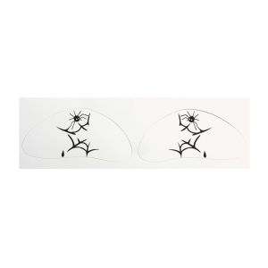 VBBN Waterproof Halloween Makeup Stickers Long Lasting Body Art Freckle Tatto Stickers Bat Black Spider Web Blush Stickers Adults Children Use