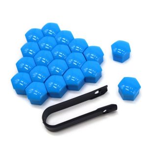 DVFDA 20Pcs 17/19/21mm Bolt Hub Caps Wheel Nut Rim Cover Exterior Decoration Hub Screw Protector Auto Hub Screw Cover Tyre Nut Bolt Protection Caps Car Wheel Nut Caps