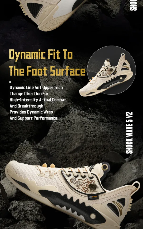 ANTA Men Shock Wave V2 Basketball Shoes Kyrie Irving KAI Light