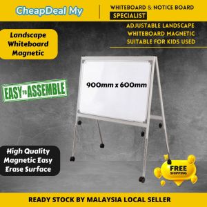 CheapDealMy Magnetic Whiteboard with stand (Landscape) ALL SIZE 2x3 3x4 school office home