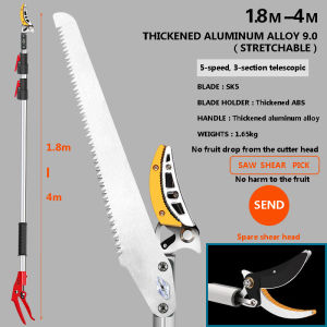 High-altitude retractable fruit picking fruit tree Pruning shears multifunctional fruit picker pole Fruit scissors fruit picker