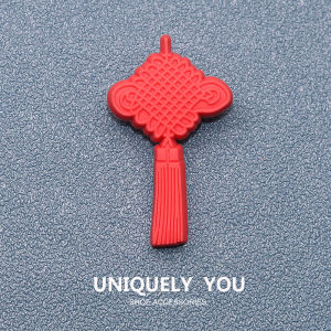 Metal jibbitz charm Shoe Buckle Shoe Accessories Copper Coin Bag Ruby Chinese Style Decorative Buckle