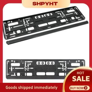SHPYHT 1 chiếc Khung biển số tiêu chuẩn EU Vỏ bảo vệ chống ăn mòn Giá đỡ biển số Phụ kiện lắp đặt cho ô tô